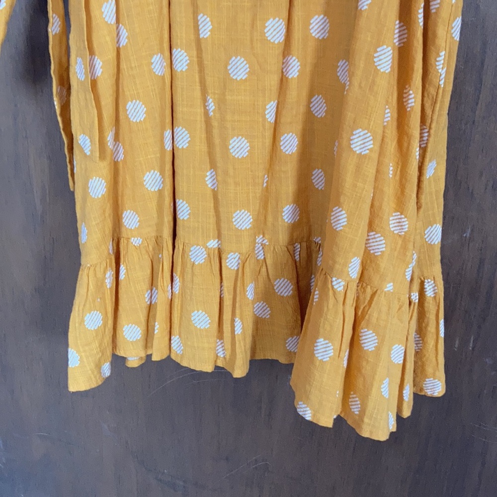 LC Lauren Conrad print faux wrap dress ruffle detail elastic waist XXL - Picture 16 of 17